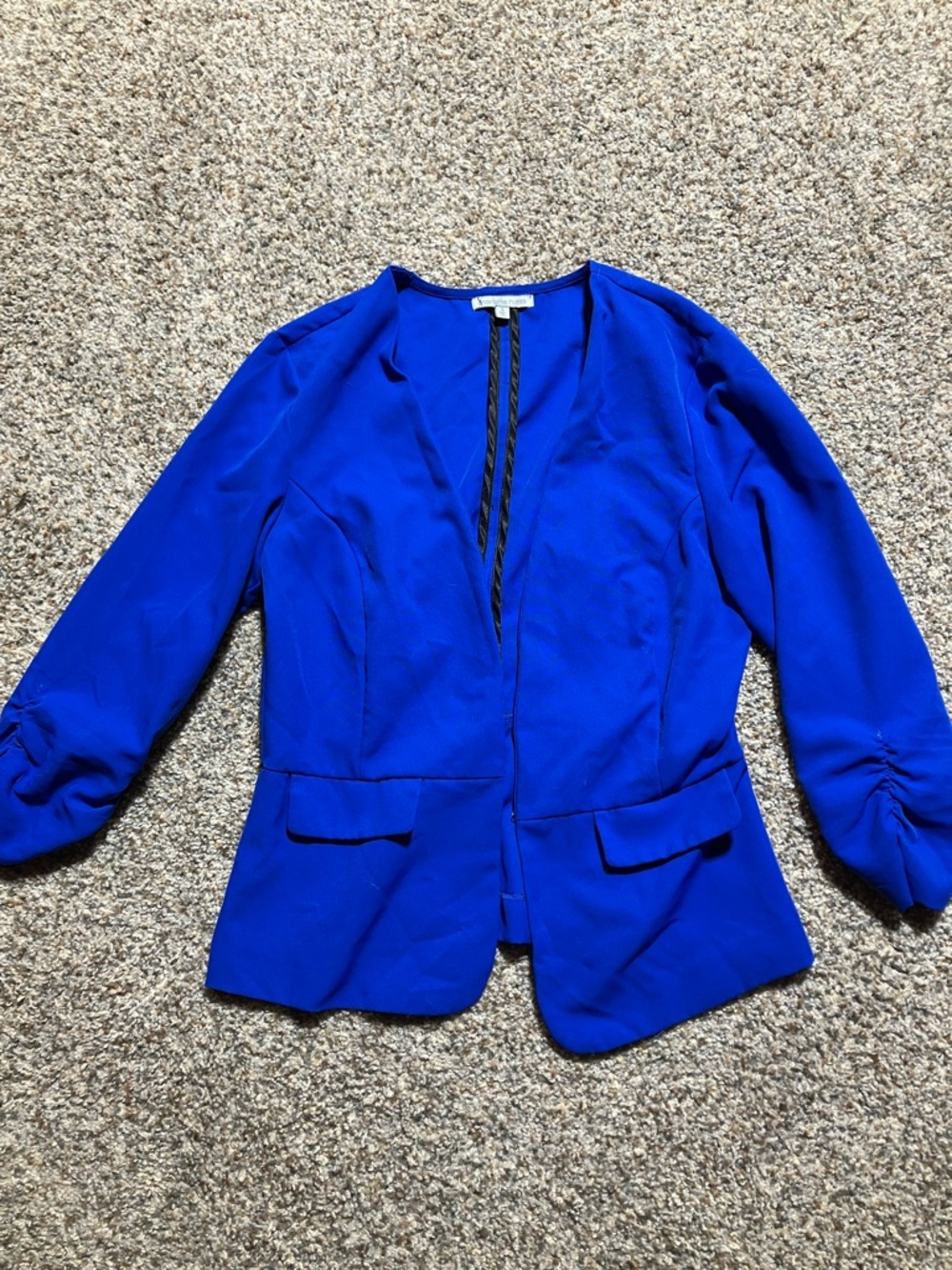 Charlotte Russe Cobalt Blue Open-Front Blazer